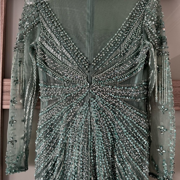 Beautiful Dubai turquoise/blue dress size 10 - Picture 7 of 12